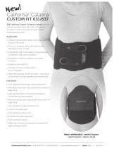 Orthomerica Products, Inc. tel: 800-446-6770 fax: 800-638-9259 CustServ@orthomerica.com | Spinal P      age 1 | Ap ril 2014  The California Custom Fit Spinal Orthosis