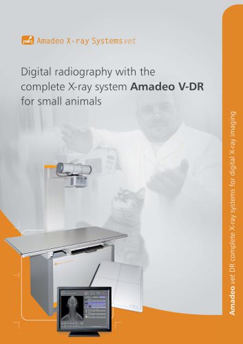 Digital radiography with the complete X-ray system Amadeo V-DR for small animals