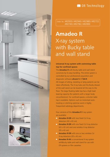 Product information universal X-ray system Amadeo R