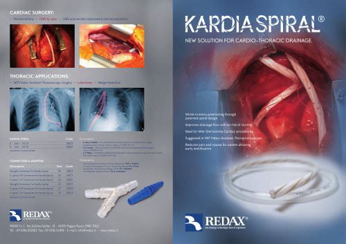 KARDIA SPIRAL - A fluted drain designed for cardio-thoracic drainage