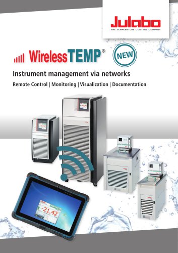 Wireless TEMP Instrument management via networks