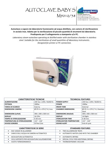 AUTOCLAVE BABY S M9010/58