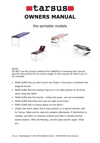 Portable tables