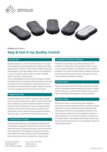 Easy & Fast X-ray Quality Control