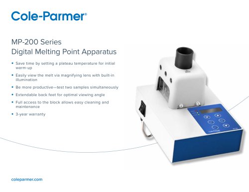 MP-200 Digital Melting Point