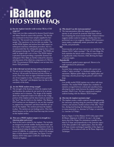 iBalance HTO System FAQs - LS0122