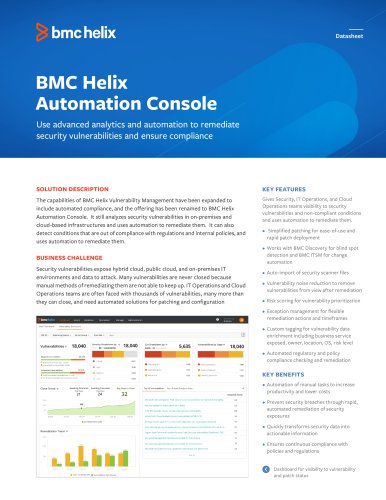 BMC Helix Automation Console