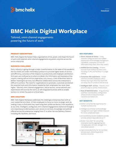 BMC Helix Digital Workplace