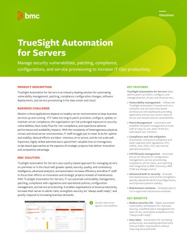 TrueSight Automation for Servers