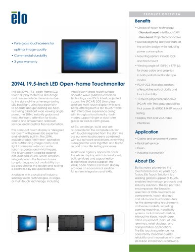 2094L 20-inch Open-Frame Touchmonitor