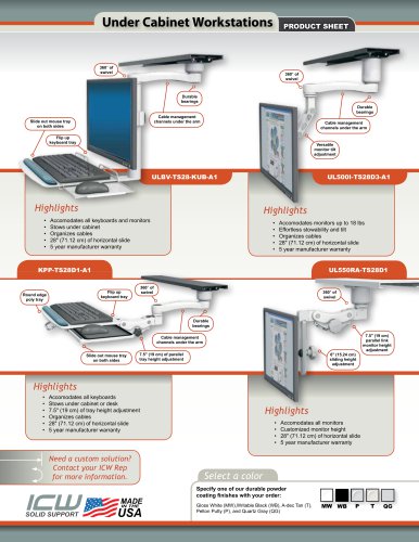 Under Cabinet Workstations