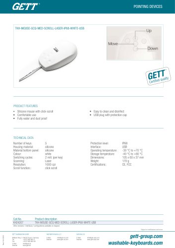 TKH-MOUSE-GCQ-MED-SCROLL-LASER-IP68-WHITE-USB