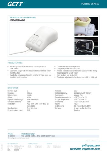 TKH-MOUSE-SCROLL-IP68-LASER