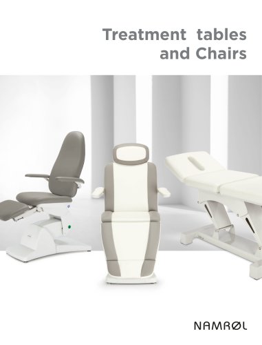 Treatment tables and chairs / Camillas de tratamiento (Vera, Dama, Sena, Lena, Tricobed, Gyneris, Prisma)