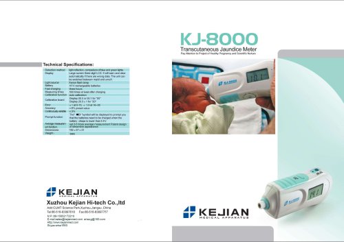 Transcutaneous bilirubin meter,bilirubinometer ,jaundice meter,jaundice detector