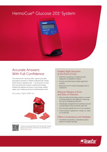 HemoCue ® Glucose 201 + System