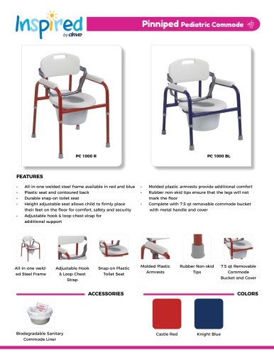 Pinniped Pediatric Commode