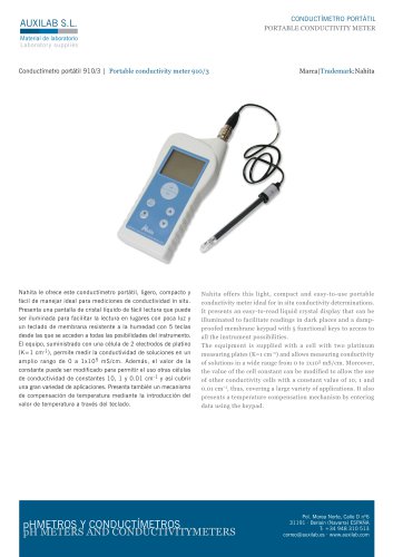 PORTABLE CONDUCTIVITY METER