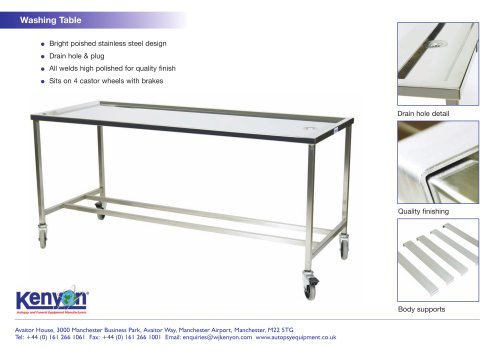 Washing Table