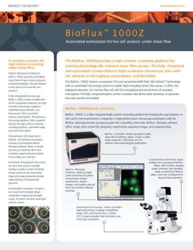 BioFlux 1000z Product Datasheet