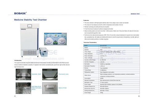 BIOBASE Medicine Stability Test Chamber