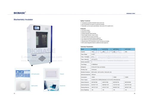 Biochemistry Incubator_BJPX-B