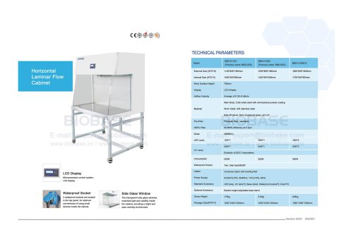 Horizontal Laminar Flow Cabinet--BBS-H1100