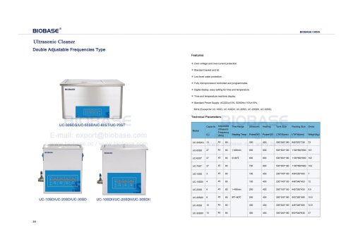 Ultrasonic Cleaner Double Adjustable Frequencies Type