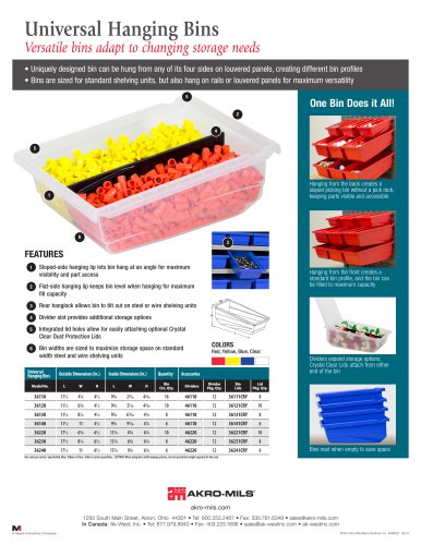 Universal Hanging Bins