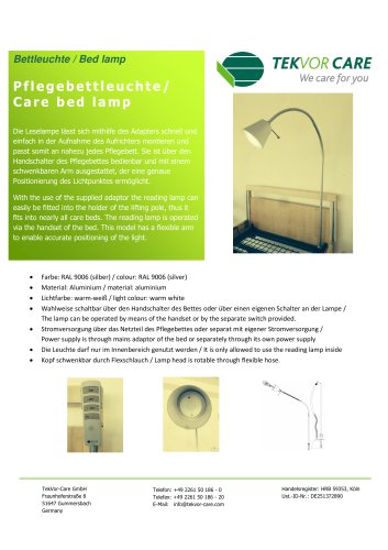 CARE BED LAMP