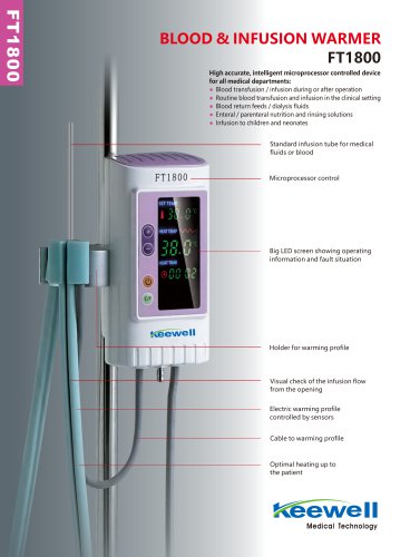 Keewell Blood and Infusion Warmer FT1800