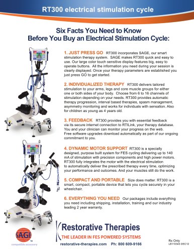 RT300 electrical stimulation cycle