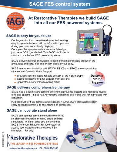 SAGE FES control system