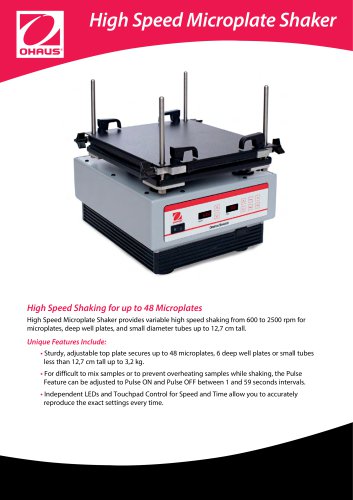 High Speed Microplate Shaker