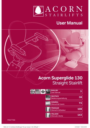 ACORN STRAIGHT STAIRLIFT 130