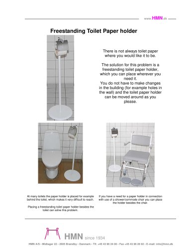 FREESTANDING TOILET PAPER HOLDER