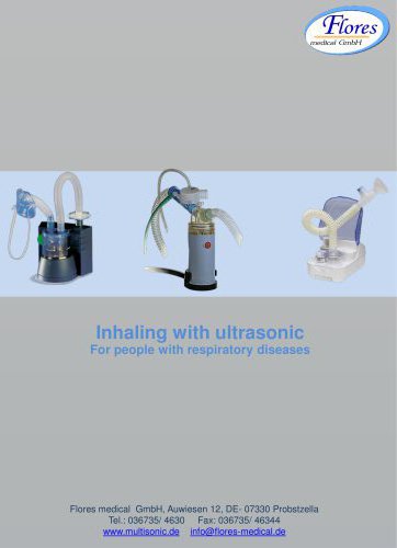 Inhaling with ultrasonic for people with respiratory diseases