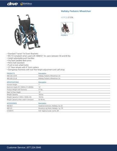 Wallaby Pediatric Wheelchair