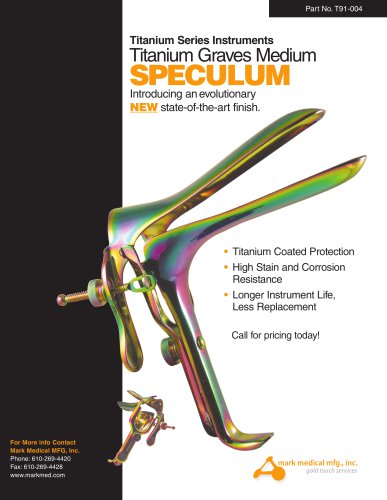 Titanium Graves Medium Speculum