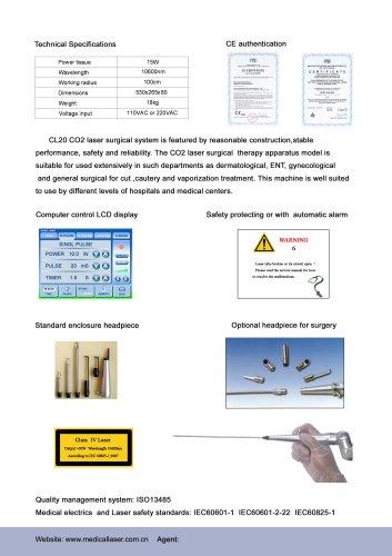 CL20 CO2 Laser Surgical System - 2