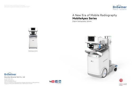Digital mobile radiography unit  MobileApex