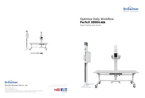 radiography system with table  PerfoX 3000 Easy