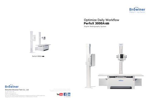 radiography system with table PerfoX 3000 Eco