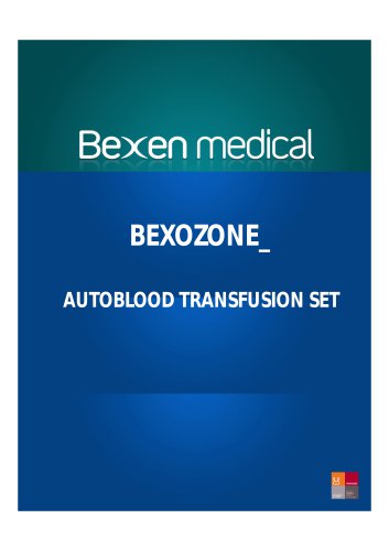 BEXOZONE_ AUTOBLOOD TRANSFUSION SET