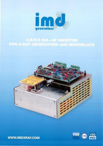 3,5/5/6 KW-HF INVERTER FOR X-RAY GENERATORS AND MONOBLOCS