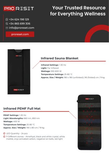 ProReset - Pulsed Electromagnetic Field Devices (PEMF)