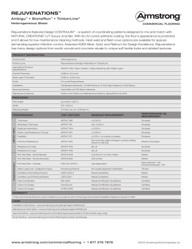 Rejuvenations Data Sheet