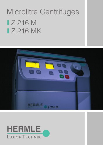 Microlitre Centrifuge Z 216 M / Z 216 MK
