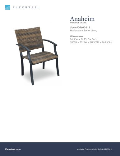 Anaheim: OUTDOOR CHAIRS | 24.5"W x 24.25"D x 36"H