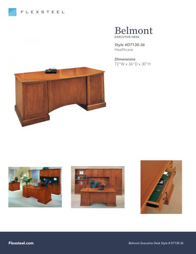 Belmont: EXECUTIVE DESK | 72"W x 36"D x 30"H